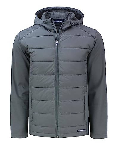 Veste pour homme Cutter Buck Evoke Hybrid Eco coupe vent zippée