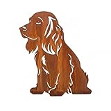 Taille pratique : hauteur env. 35 cm - Largeur : environ 30 cm - Poids : environ 1 kg - Une figurine en rouille qui se place facilement et a l'air dans le parterre comme à l'entrée