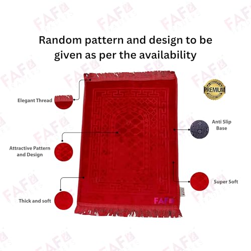 Image of Modern Premium Janamaz Prayer Mat Musalla Soft Velvet Mat for Salah Musallah and Namaz