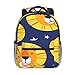 gjowegode Kinderrucksack Lions Stars Maulkörbe, Kindergarten Vorschul Tasche Schultasche für Kleinkinder Mädchen Jungen, Zurück Zur Schule