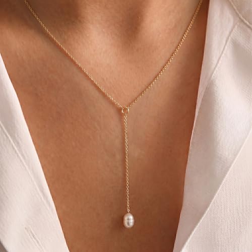 Image of Tewiky Dainty 14k Gold Plated /Silver Cubic Zirconia Necklaces for Women