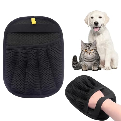 Guanti Rimuovi Peli Animali, 2025 NEU Static Removal Gloves Pet, Double-Sided Pet Grooming Gloves Spazzola per Gatti Levapeli Guanti Elettrostatici per Vestiti Divani Tappeti Sedili Auto (1PC)