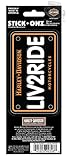 Adesivo in vinile Harley-Davidson LIV2RIDE License Plate Stick-Onz Decal