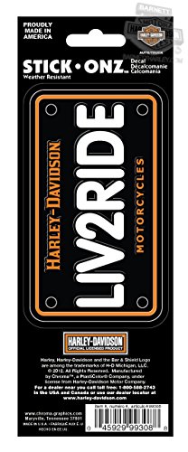 Sticker Harley-Davidson LIV2RIDE idéal pour personnaliser votre moto en road trip