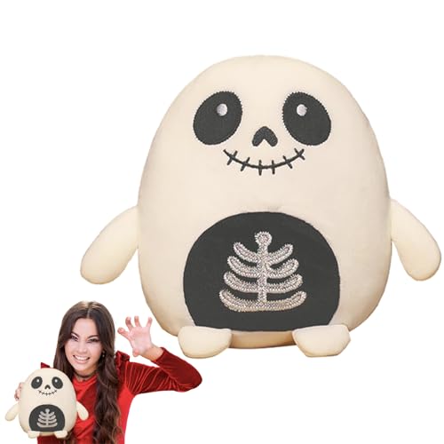 Cuscino a forma di scheletro per Halloween, peluche, 30 cm, bambola di peluche, Halloween Squishmallows, decorazione per la casa, regalo di compleanno, giocattolo imbottito per bambini, ragazze e