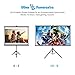 Powerextra 80 inch Projector Screen with Stand, 16:9 HD 4K Indoor Foldable Projection Screen with Frame, 1.1Gain 160° Viewing Angle Wrinkle-Free Tripod Screen for Movie or Office