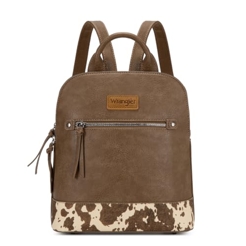 Image of Montana West Wrangler Backpack Purse for Women Mini Backpack Purse Cute Ladies Bookbag Travel Work Daypacks Bags WG-BG-186-9116COW-CF