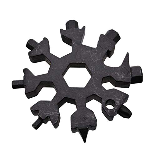 Abridor de garrafa de chave de fenda Yardwe Snowflake multiferramenta portátil externo floco de neve