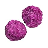 Apengshi Red Corundum Raw Crystals 2PCS Natural Rough Rocks Healing Crystal and Stones DIY Raw Stones Meditation Fountain Garden Home Decor
