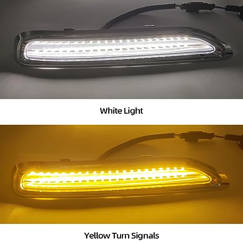 BAKUGO 2 Peças De Led Para Carro Luz De Circulação Diurna Luz De Nevoeiro DRL Luz De Sinalização De