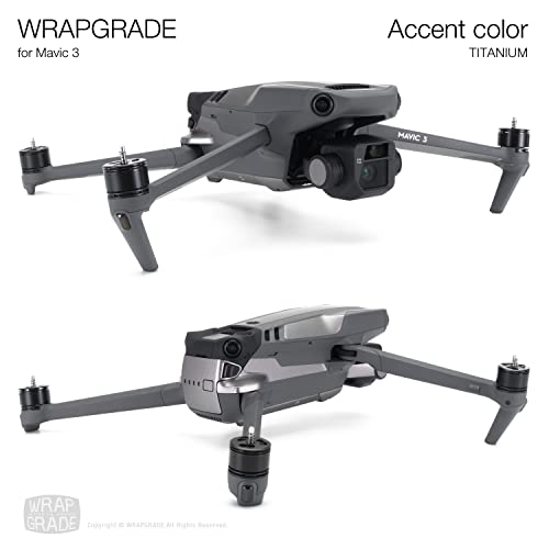 WRAPGRADE Skin Naklejki skórne dla DJI Mavic 3 Pro Accent Color (TITANIUM)
