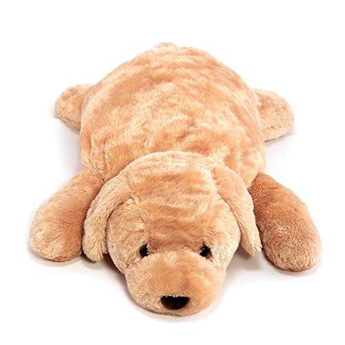 Extra Large Stuffed Dog Hugging Toy-Giant Sleeping Plush Body Pillow For Kids, Adults-Ideal For Bedroom Bed, Valentine’s Day Gift- 35 By 15 Inches Big, Brown, Fluffy And Soft-For Boys, Girls #TOP1
