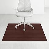 Anji Mountain Office Chairmat Thickest & Sturdy Bamboo Chairmats Highly Premium Quality Anti-Slip Heavy Duty For Multi-Purpose Hardwood Floor Office & Home Floor Protector Office Chair mat-8mm Thick