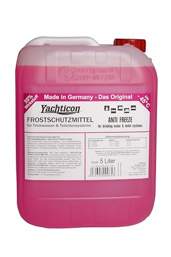 YACHTICON Frostschutzmittel für Trinkwasser- und Toilettensysteme 5 Liter