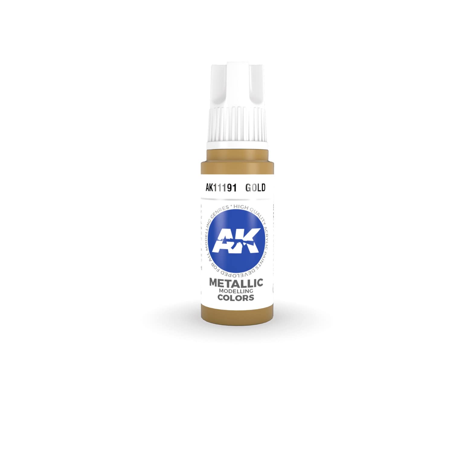 AK Interactive 11191 Gold 17ml 3rd Gen. Acrylic Model Paint