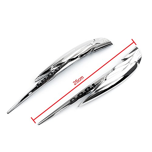 Topteng - Topteng Emblème réservoir Moto Gas Badge Autocollants Chrome pour Honda VTX1800