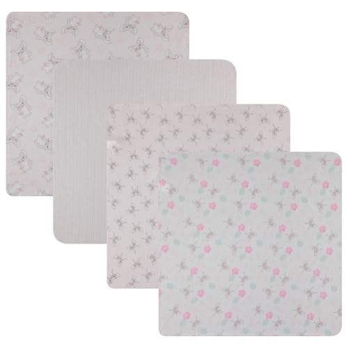 Disney Baby 4-Pack Receiving Blankets — 100% Cotton Flannel, 28