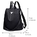 shepretty Mochila Oxford antirrobo Impermeable para Mujer, 8864Negro