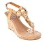 ONE Women Open Toes Platform Wedge Slip-On Summer Sandals