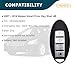 AKS KEYS Replacement for Nissan Smart Prox. Key Shell 4 Buttons Fits for FCC ID KR55WK48903 Compatible with 2007-2012 - Altima and 2008-2014 - Maxima. Shell only, Electronic Board not Included (2)