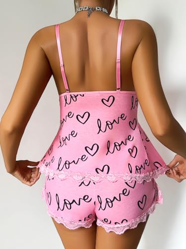 Image of Avidlove Womens Sweetness Cami Set Lace Camisole Lingerie Nightwear Sexy Pajamas Lounge Sets