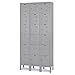 Hallowell U3228-6-MN Premium Box KD Metal Locker, Unassembled, 3-Wide Grouping, 6 Tier, 12" Opening Height, 78" Frame Height, 12" Width x 12" Depth, Maroon