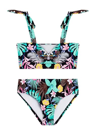 Image of Kanu Surf Girls' Nellie Beach Sport UPF 50+ Sweetheart Bikini 2pc Swimsuit