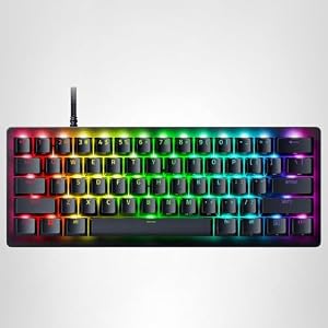 Razer Teclado Huntsman V3 Pro Mini 60% para juegos: interruptores ópticos analógicos con disparador rápido y accionamiento ajustable – Ajustes integrados – Teclas de modificación de doble propósito