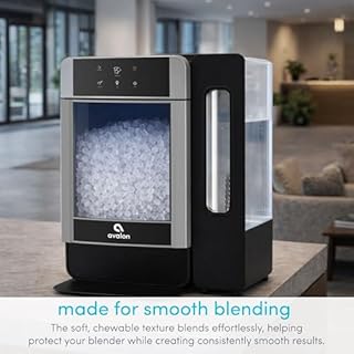 Avalon Nugget Ice Maker Chewable Ice 38 lbs Per Day, One Click Operation, Large Ice Storage, 1 Gallon Water Tank