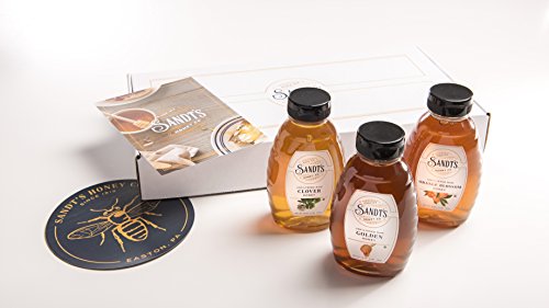 Sandt's Unfiltered Raw Honey Varietal Bundle - Golden, Clover & Orange Blossom (3 Lbs) #TOP1