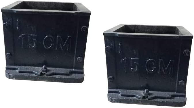 Heavy Duty Concrete Cube Mold – Precision Engineered Industrial Testing Equipment (Cast Iron - 150x150x150mm - 7kg)