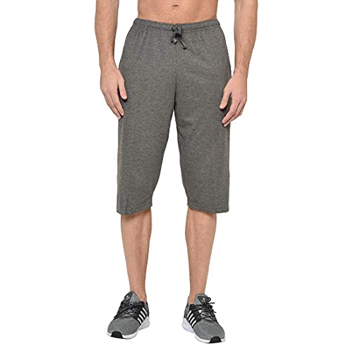 Image of Men's Regular Fit Cotton Three by Fourth, 3 /4th, Man Capri, Capris, Three Quarter, Capri for Men, Printed, Sports Running, Three Quarte, Casual Lounge Short, Nightwear Sleep Shorts, Pack of 2