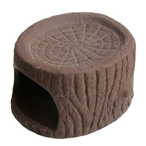 Image of AnRui Betta Fish Tank Accessories Decoration Ceramic Small Aquarium Rock Hideway Decor Ornaments Hideout Cave for Fish, Shrimp, Cichlids
