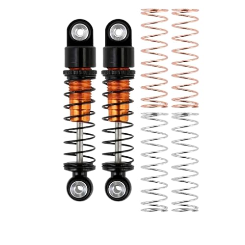 Amortisseurs filetés 32 mm en aluminium pour optimiser la suspension RC jaune