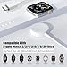 Charger Cable for Apple Watch, 1M USB C to Magnetic Wireless Fast i-Watch Charging Cable, Compatible with Series Ultra/9/8/7/6/SE/SE2/5/4/3/2,Magnetic, USB C Interface, 1m Data Cord- White