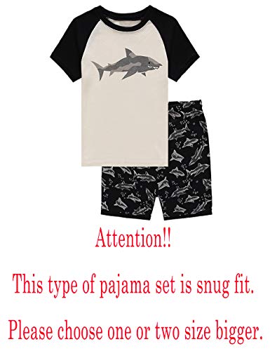 Family Feeling Boys Summer Pajamas Sets Short 100% Cotton Pjs2