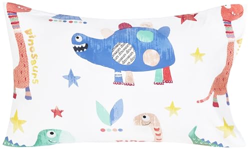 Image of Scientific Sleep Jurassic Big Dinosaur Cute Kids Toddler Boys Girls 100% Cotton 3 Pcs Twin Bed Sheet Set, Flat Sheet & Fitted Sheet & Pillowcase Kids Bedding Set Twin