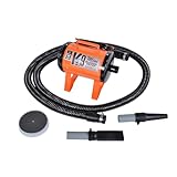 Electric Cleaner Company ECC Mini K-9 High-Velocity Dog Dryer – Portable Pet Blow Dryer with 2 Speeds, 10' Hose & Tips, Orange