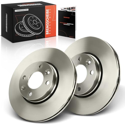 Frankberg Bremsscheibensatz inkl. 2x Bremsscheiben Vorne Belüftet Ø260mm Kompatibel mit Micra III K12 Logan MCV KS Note E11 NE11 Clio III BR0/1 CR0/1 Replace# 7701207795