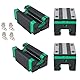 GooEquip Linearführung 2 Stücke HGR 25-1000mm Linearschiene mit 4PCS Gleitblock, Linearschienenlänge 1000mm Linearschienen für 3D Drucker, CNC Maschine, Elektrische Geräte