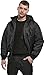 Brandit Individual Wear Men's MA-1 Hooded Bomber Jacket, Black - XL