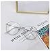 KFUGMAQN Fashion Myopia Glasses - Men's & Women's (Silver, -350 Diopters)