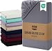 Utopia Bedding Sabana Bajera 150x200x30 cm - Gris - Bolsillo Profundo - Microfibra de Poliéster Cepillado (Cama 150)