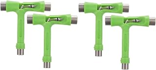 VANZACK 4 Pçs Skate T-Tool Catraca Portátil Ferramenta De Skate Chave De Skate Skate T-Tool Tipo T Chave Chave De De Skate Chave De Cabeça Multifunções Suprimentos Aço Inoxidável