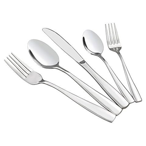 HOMMP Stainless Steel Flatware Sets, 40-piece, Service for 8 Cover