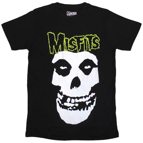 Rock Off officially licensed products Misfits Skull and Band Logo T Shirt Size XL