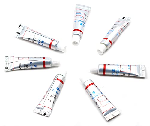 Chiloskit 7 piezas de 5 gramos de pasta de pulido de diamante para pulido de metal, grano 1000# 10000# Cover