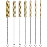 7pcs Brass Wire Brushes Set, 12 inch Pipe Cleaner Brush，Parts Cleaning Brush Bore Brushes for Tubes, Cylinders, Bottle, Auto Parts (6mm/8mm/10mm/12mm/15mm/18mm/20mm)
