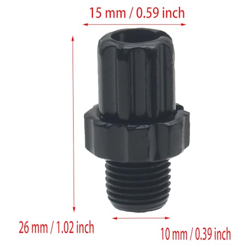 GWYAN 8 Pcs Black Bicycle Brake Adjustment Screw 10 mm Bicycle Handle Lever Adjusting Screws for Bicycles
