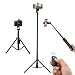 Kwithan Selfie Stick Tripod, Extendable 54 Inch Bluetooth Phone Tripod for Cellphone, Gopro, Attached Wireless Remote Compatible with iPhone /Galaxy /Huawei/Google/Xiaomi